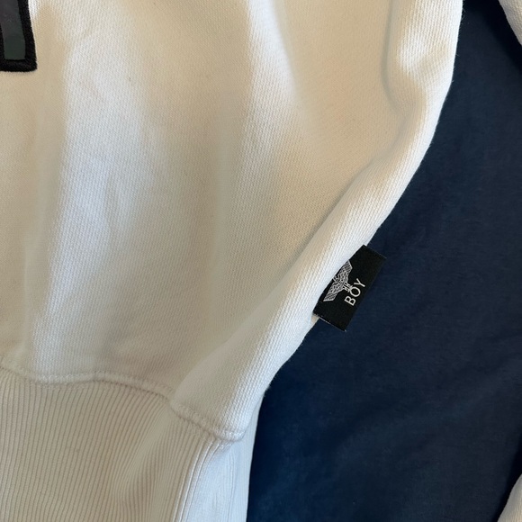 Boy London White Eagle Crop Sweatshirt - Picture 6 of 7